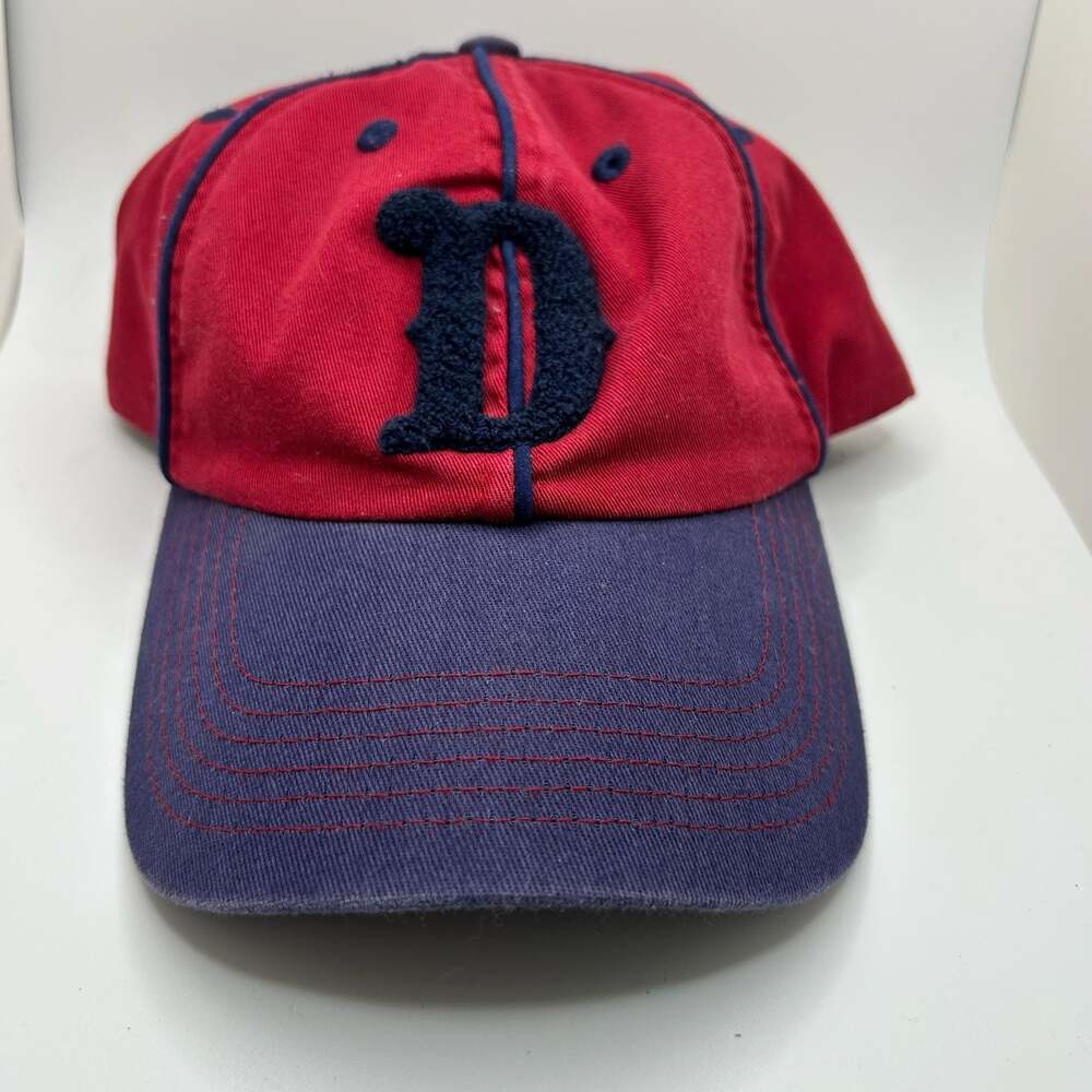 Disney Parks Donald Duck Red and Blue Vintage Style Strapback Baseball Hat